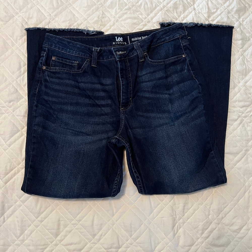 Lee Riders Jeans, size 14, Dark blue, inseam 27"